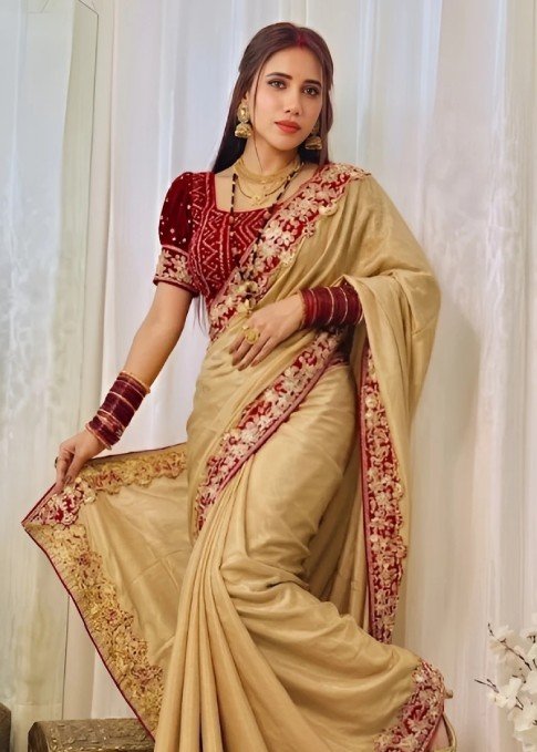 Chiffon Silk Bandhani Saree
